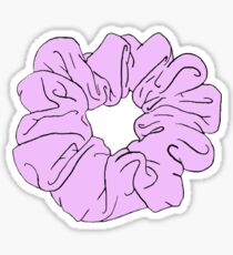 pink scrunchie Sticker