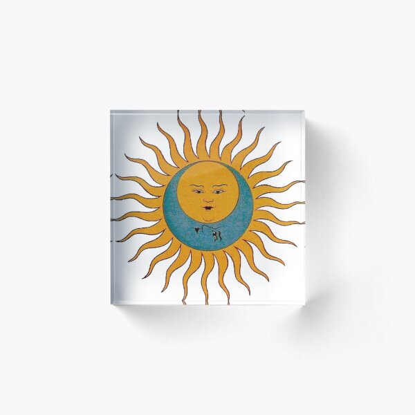 Sun and Moon Acrylic Block