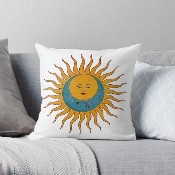 Sun and Moon Throw Pillow