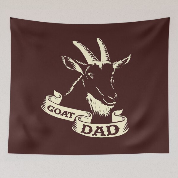 Item preview, Goat dad goat father billy goat head horns gift designed and sold by Sandra78.