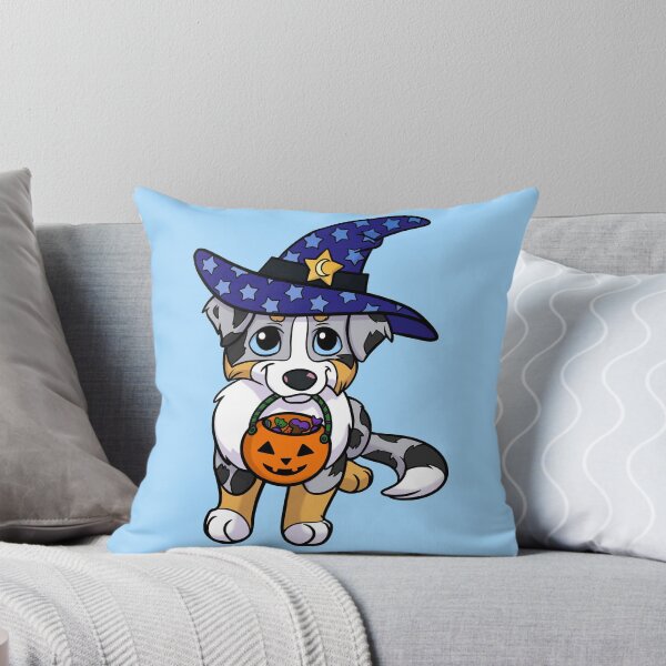 Item preview, Australian Shepherd Blue Merle Halloween with long tail designed and sold by sculptedpups.