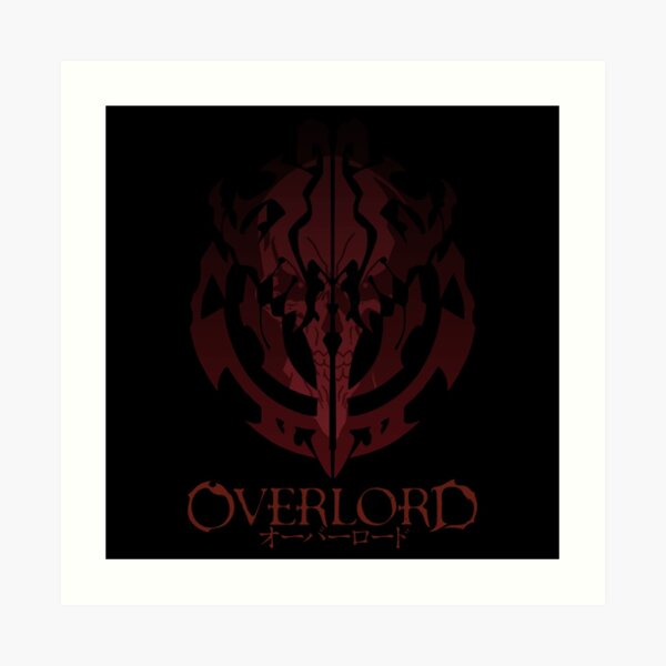 Anime Overlord Ainz Ooal Gown Crest Art Print