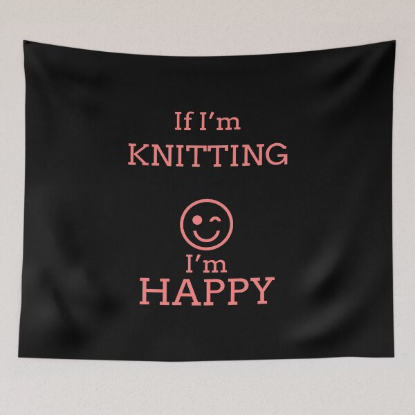 Item preview, Happy Knitting T Shirts. Best Gifts for Knitters. designed and sold by Bronby.