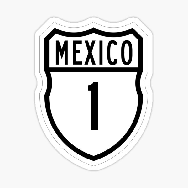 Item preview, Carretera Federal 1 | Carretera Transpeninsular | Mexico Federal Highway Shield Sign designed and sold by AustraliaHwy.