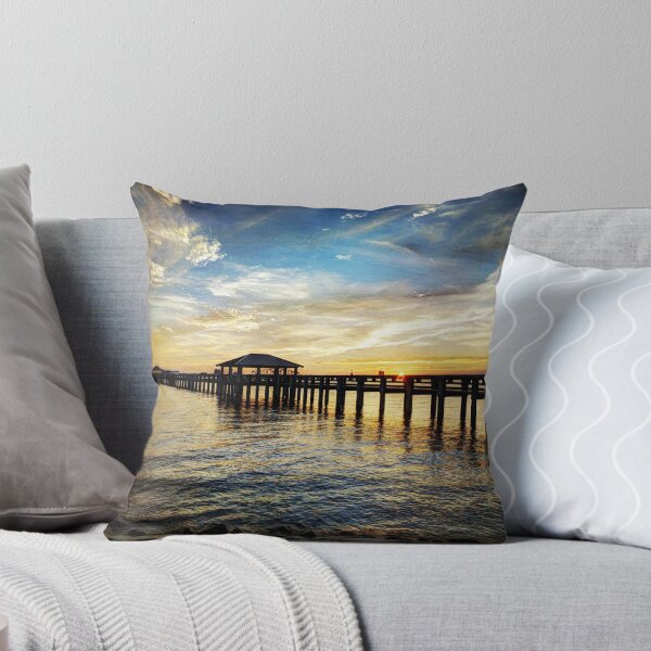 Item preview, Biloxi Bay Sunset with Pier designed and sold by Jonicool.