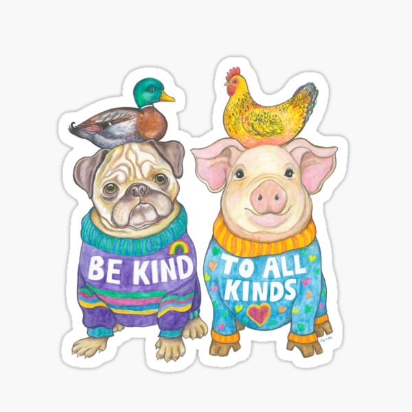 Be Kind to All Kinds Sticker