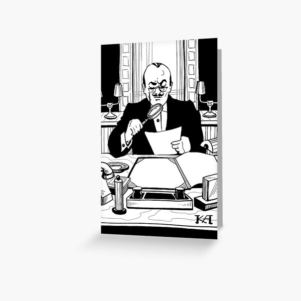 Most Famous Detective in the World Greeting Card