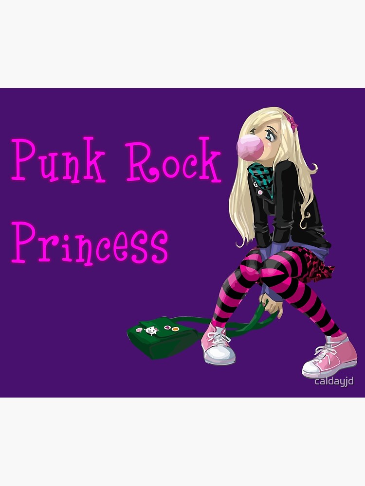 Punk Rock Princess Poster By Caldayjd Redbubble