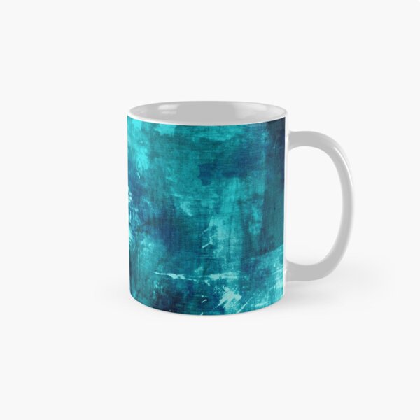 Item preview, OFF THE GRID 8 Colorful Coastal Fine Art Abstract Watercolor Acrylic Monochrome Turquoise Aqua Teal Painting designed and sold by EbiEmporium.
