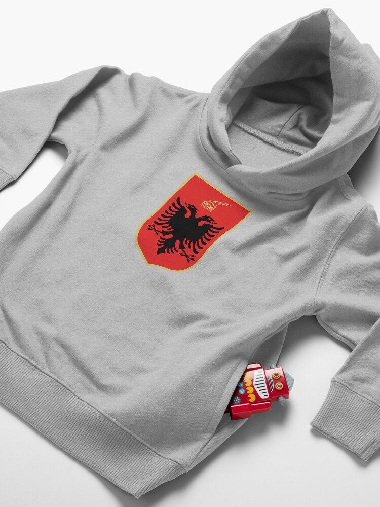 Alternate view of Albania coat of arms Toddler Pullover Hoodie
