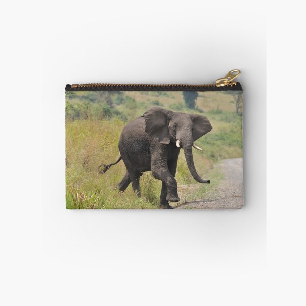 Item preview, Large Elephant Crosses behind Us in Africa designed and sold by 2CrabbySisters.