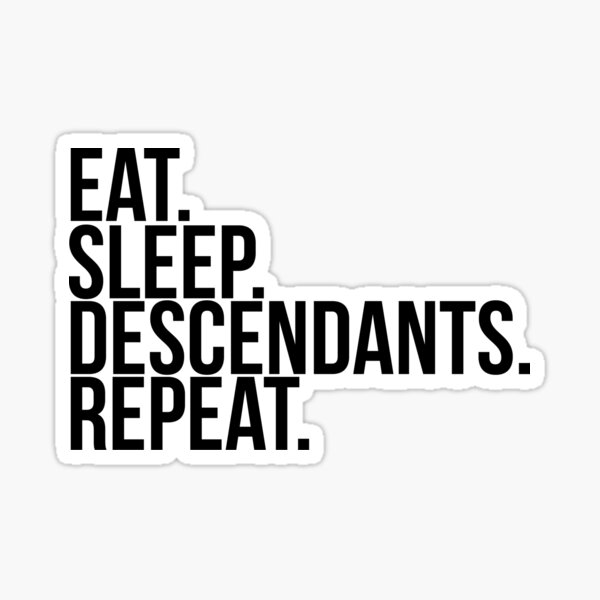Vista previa del artículo con la obra «Comer. Dormir. Descendientes. Repetir.», diseñado y vendido por allures.