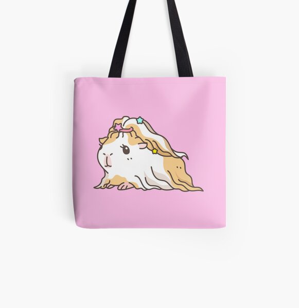 Silkie Guinea pig All Over Print Tote Bag