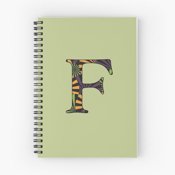 Item preview, Halloween Pinwheel Letter F Monogram designed and sold by vickennobile.