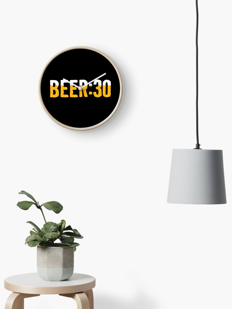 Thumbnail 2 of 4, Clock, Beer : 30 Beer Thirty Break Time designed and sold by azoid.