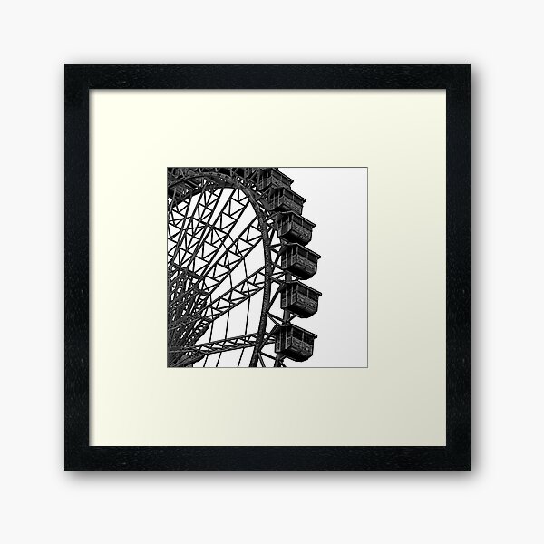 FERRIS WHEEL (b) Framed Art Print