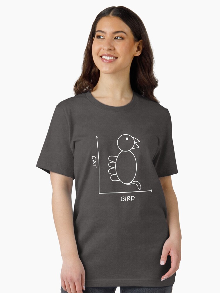 Thumbnail 1 of 7, Essential T-Shirt, Cat/Bird Graph designed and sold by bethcentral.