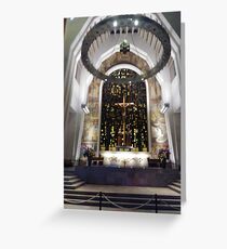 Saint Joseph's Oratory of Mount Royal, Montreal #Montreal #City #MontrealCity #Canada #SaintJoseph #Oratory #Mount #Royal #MountRoyal #buildings #streets #places #views #pedestrians #architecture Greeting Card