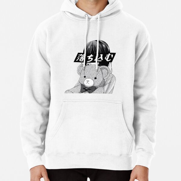 Anime hoodie black and white online