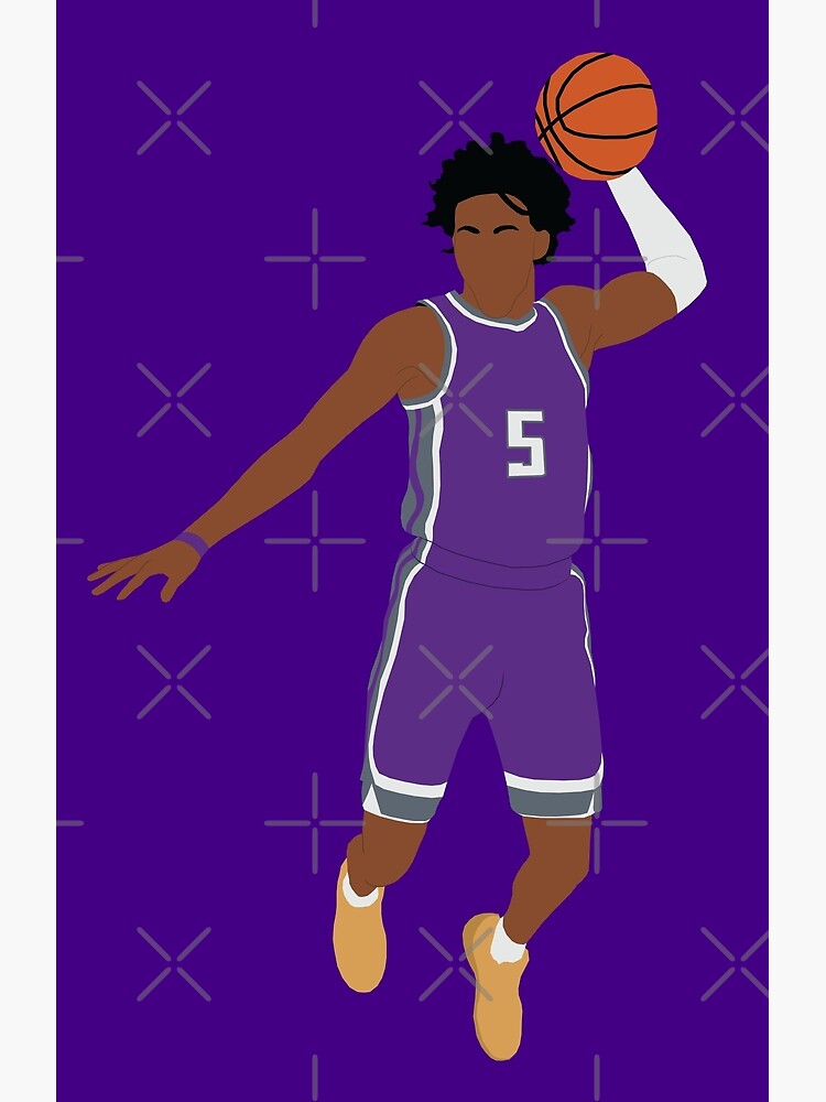 "De'Aaron Fox" Framed Art Print by PatOrmsby17 | Redbubble
