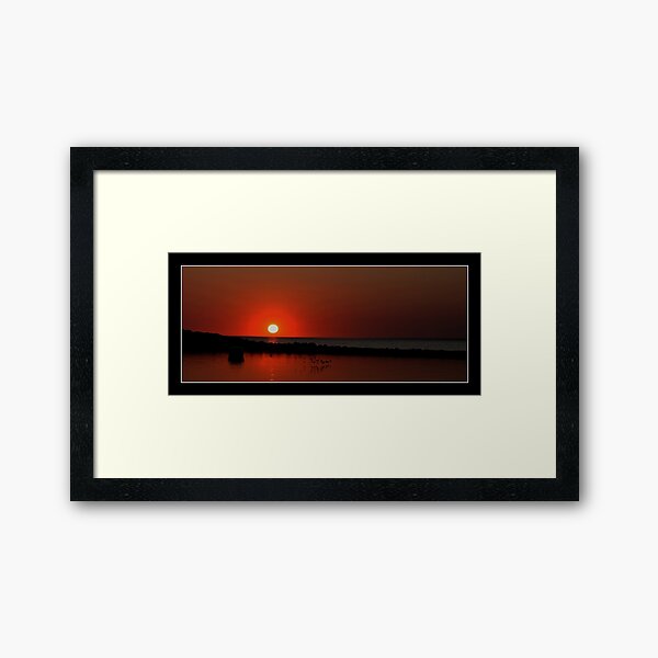 end of the day Framed Art Print