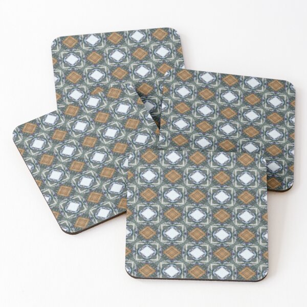 Item preview, Brown White Gray Diamond Geometry Checkered Sqaures designed and sold by Bliss Find And Design.