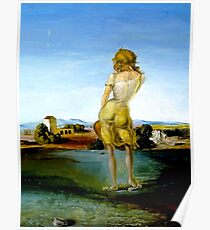 MÄDCHEN MIT CURLS: Jahrgang 1926 Dali Print Poster