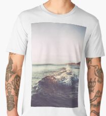 beach, seaside, ocean, surf Venice Beach, palm trees, vintage Men's Premium T-Shirt