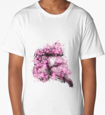 Blossoms branch glowing Art Long T-Shirt