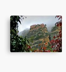 Meteora Monastery World Heritage Site Canvas Print