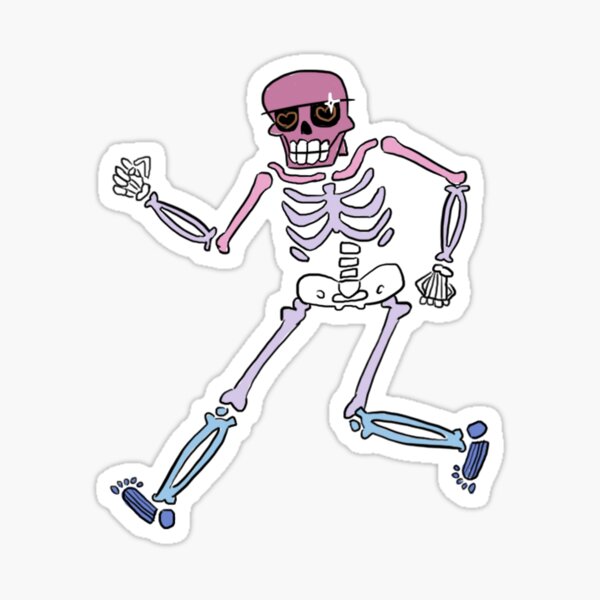 Bigender Pride Skeleton Sticker