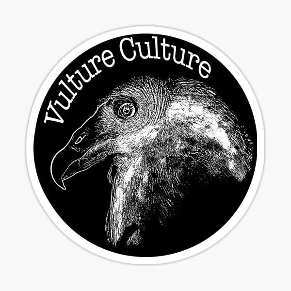 Vulture Culture Black & White Sticker