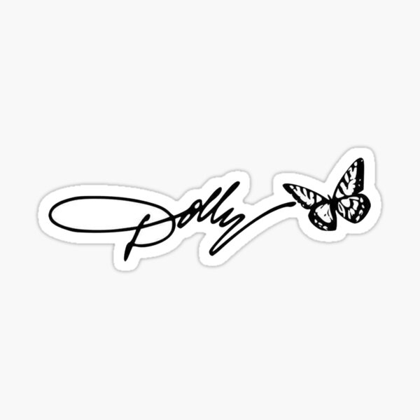 dolly signature Sticker