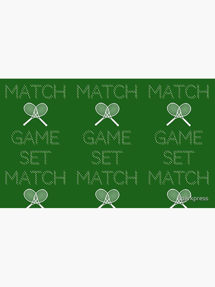 Cool Tennis Player, Coach, Tennis Mom, Dad Design | Game, Set, Match by sparkpress