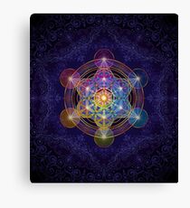 Metatron's Cube Merkabah Canvas Print
