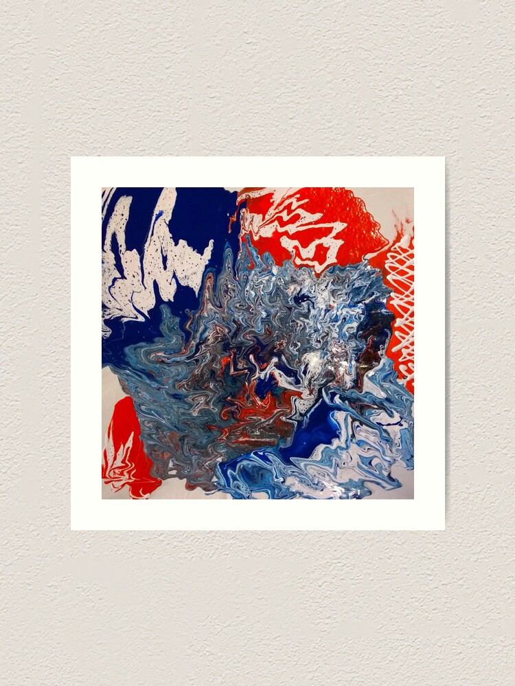 Alternate view of Abstract Painting- "British Rocker" Art Print