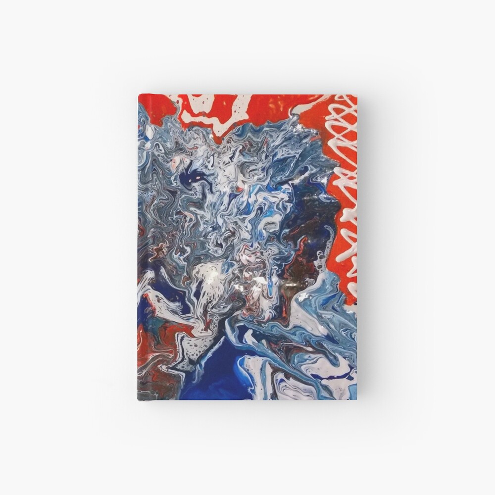 Abstract Painting- "British Rocker" Hardcover Journal