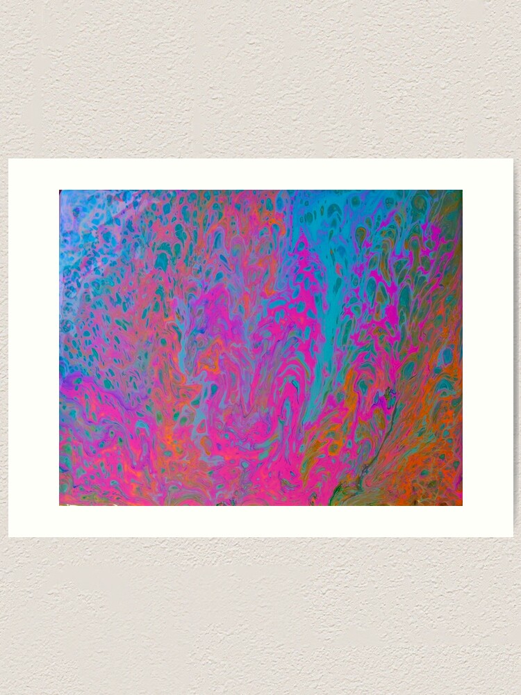 Alternate view of Abstract Painting-"Pop Art Bark" Art Print