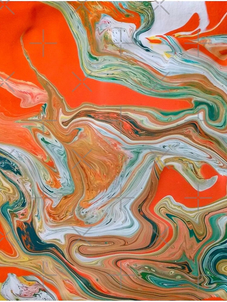 Abstract Art- Title "Orange Granite" by Matlgirl