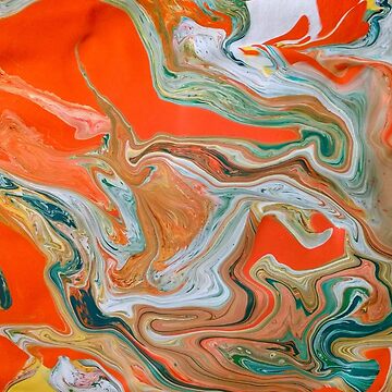 Artwork thumbnail, Abstract Art- Title "Orange Granite" by Matlgirl