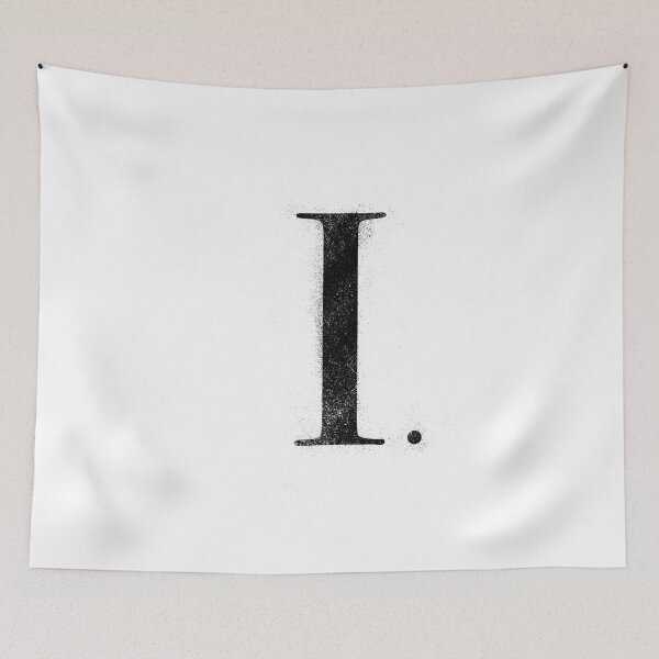 Item preview, I. - Distressed Initial White designed and sold by Dirt-Merchant.