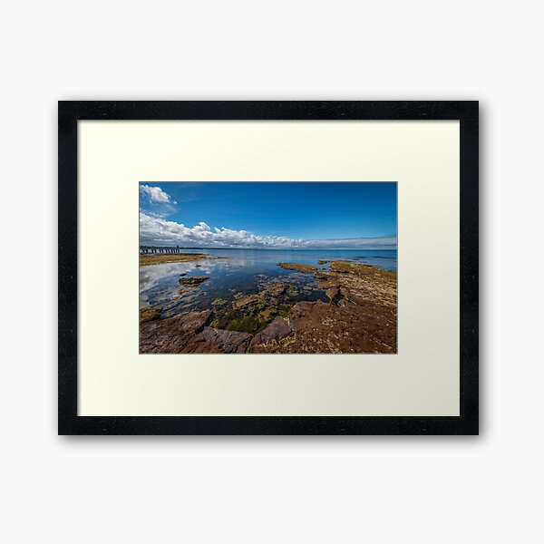 Beaumaris Bay Rocky Shore Framed Art Print