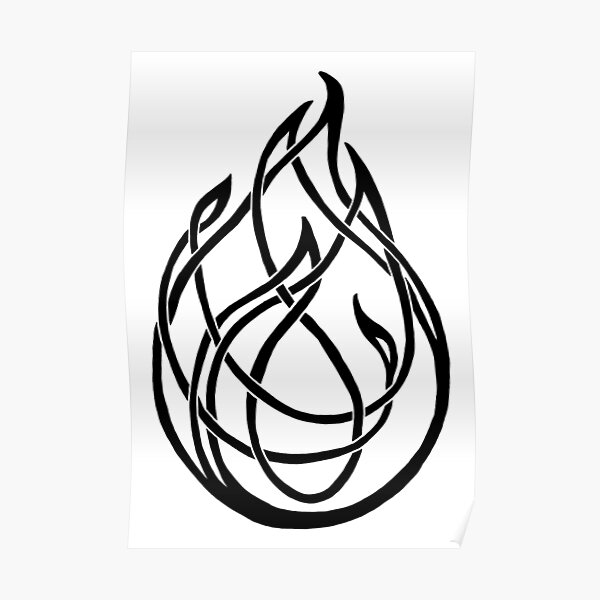 "Celtic Flame" Poster by KathleenPalmer Redbubble