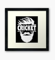 Cricket Batsman - Cricket Picture - Cricket Ball - Father Cricket Gift - Cricket Teacher - Cricket Print - Cricket Dad Gift - Cricket Poster Framed Print