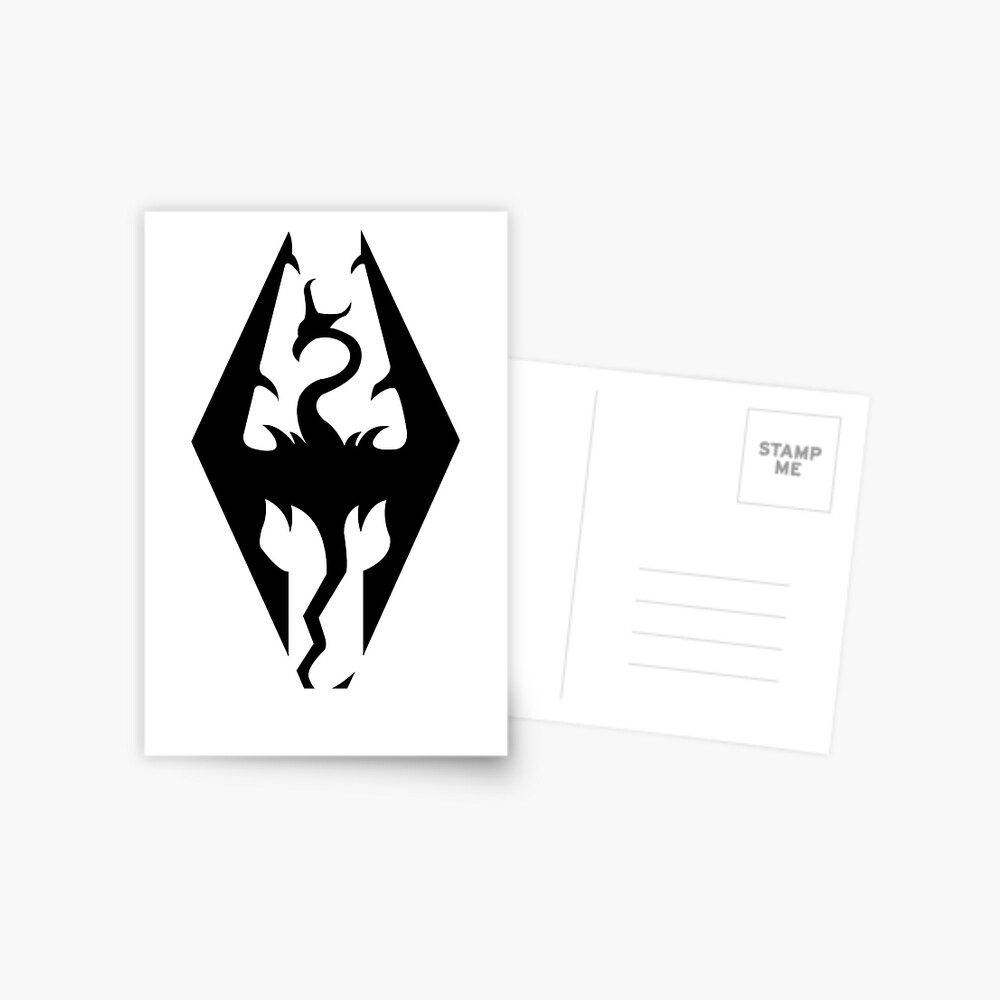 skyrim empire logo greeting card by hierarchs redbubble redbubble