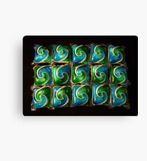 Blue and Green Canvas Print