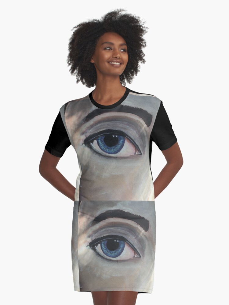 big eye shirt dress