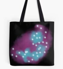 Purple Galaxy Drawing, Black Tote Bag