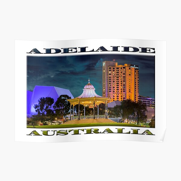 Adelaide at Night (poster edition) Poster