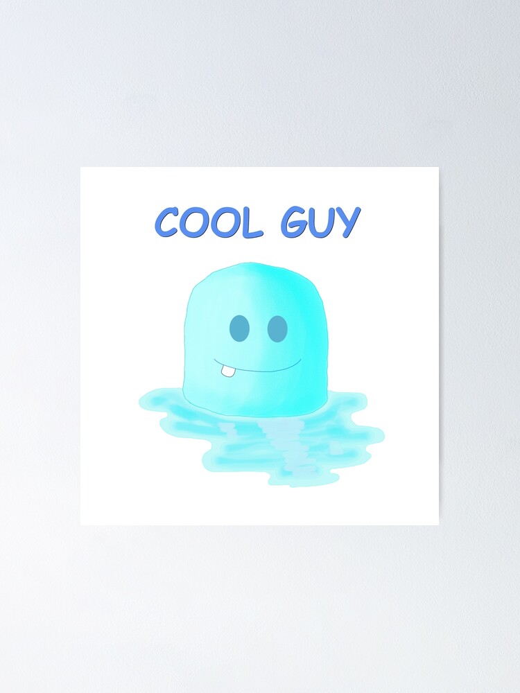 Cool Guy Cartoon Ice Cube Poster By Matal Redbubble